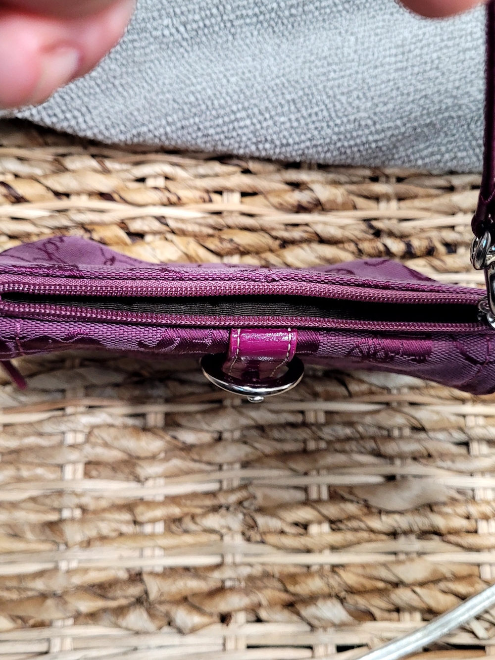Coach Y2K  Signature-Print Wristlet with Buckle Accent - Picture 8 of 16